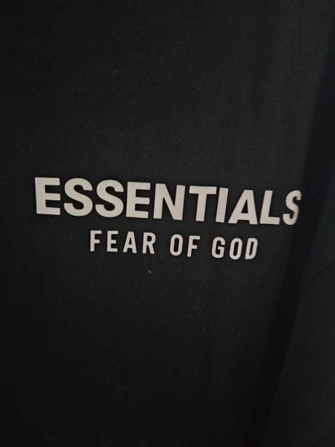 Black Fear of God Essentials T-Shirt - photo 2