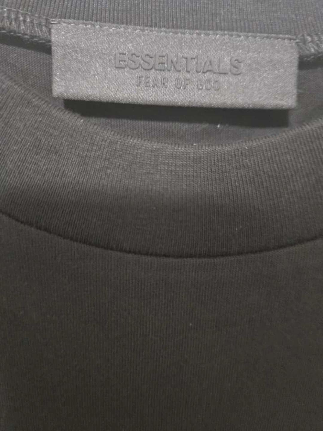Black Fear of God Essentials T-Shirt - photo 5