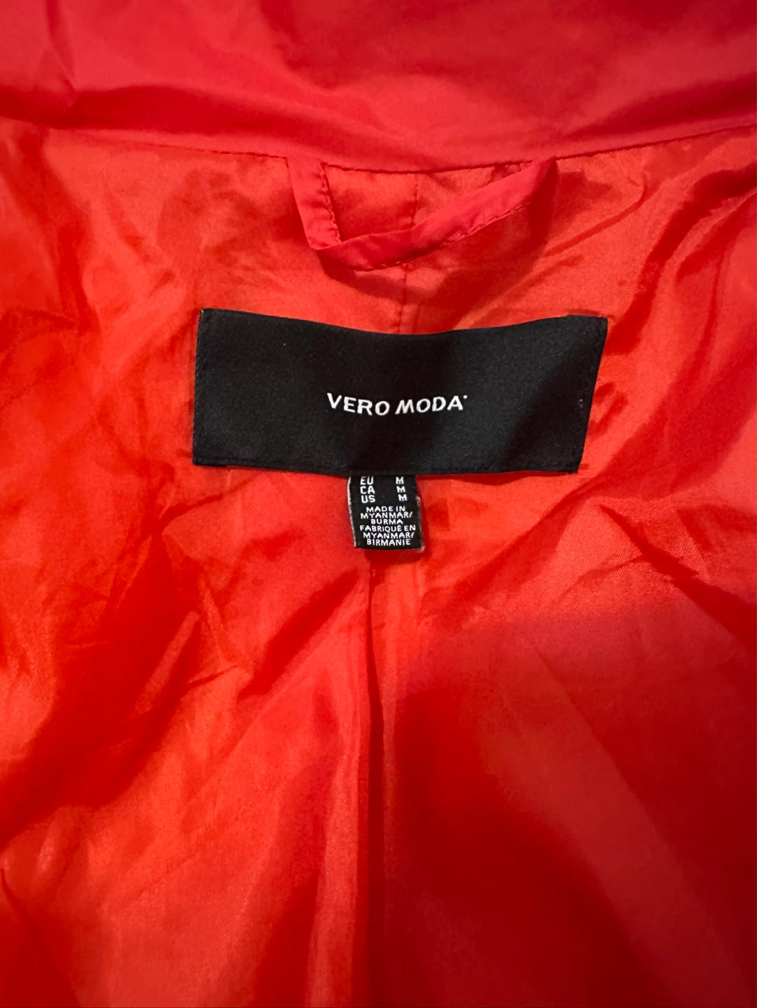 VERO MODA Puffer Jacket - Red - Medium - photo 2
