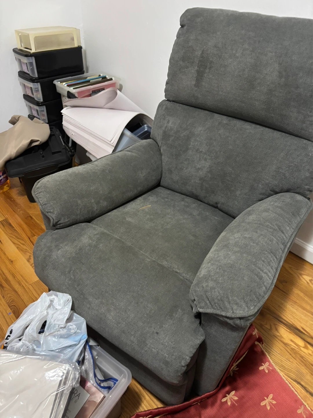 Dark Gray Recliner Chair