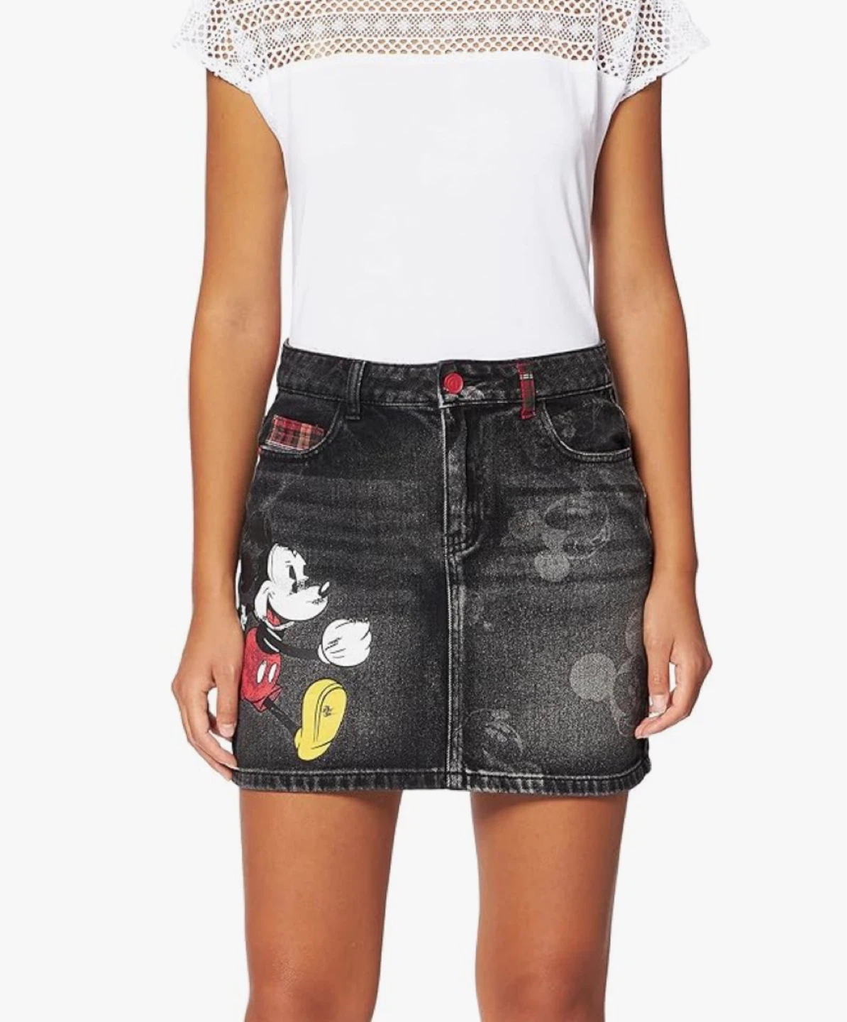 Denim Mickey Mouse Skirt - photo 3