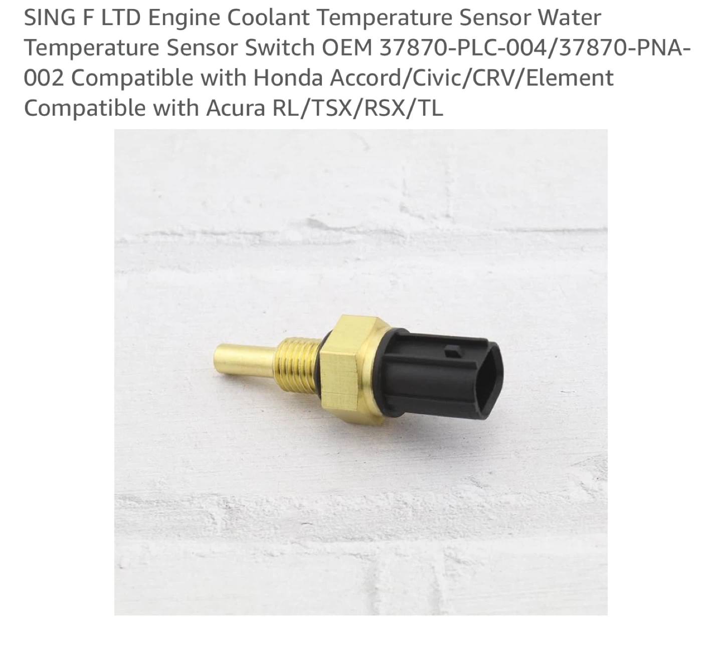 SING F LTD Engine Coolant Temperature Sensor - photo 5