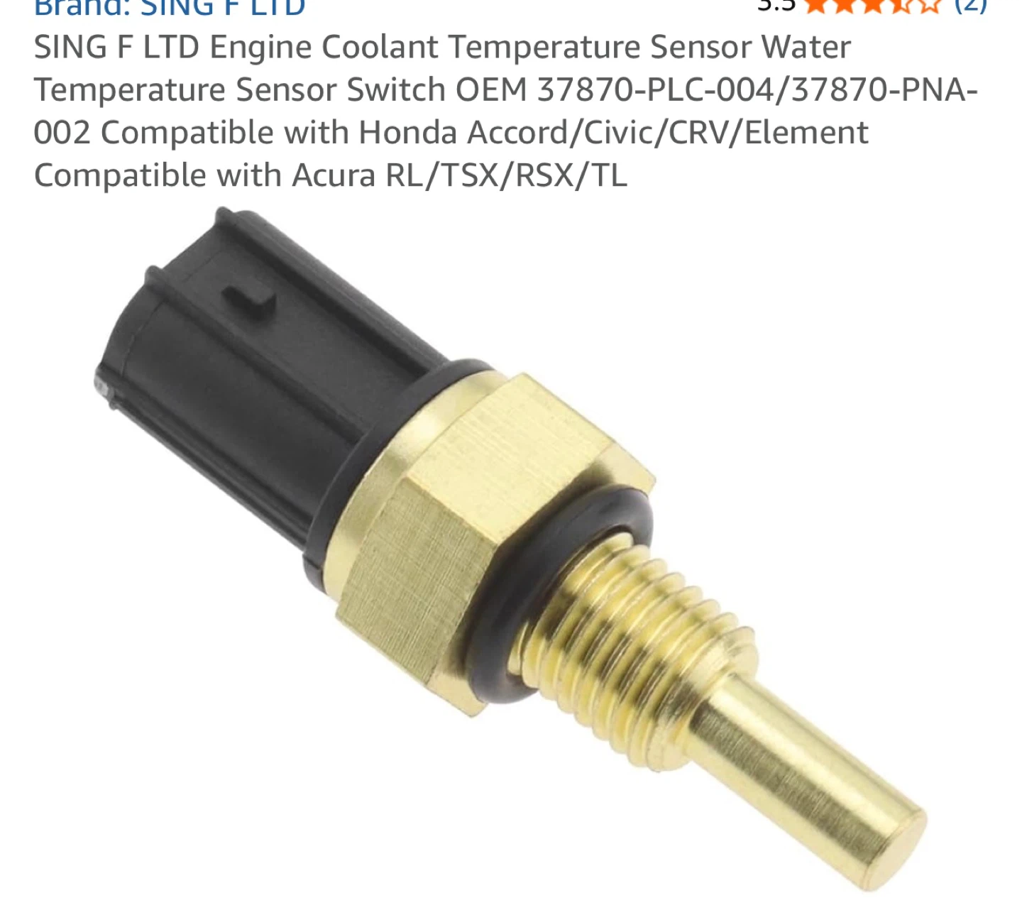 SING F LTD Engine Coolant Temperature Sensor - photo 4