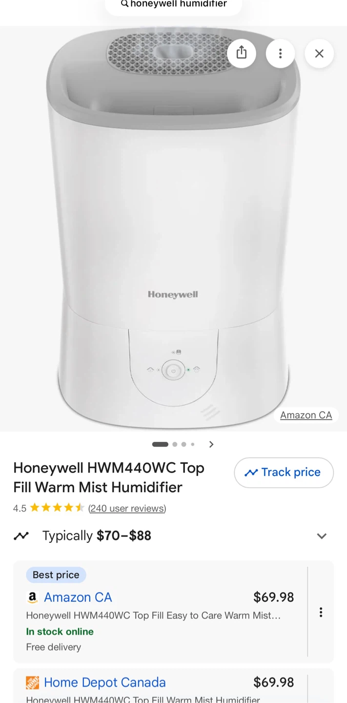 Different Humidifiers please check details