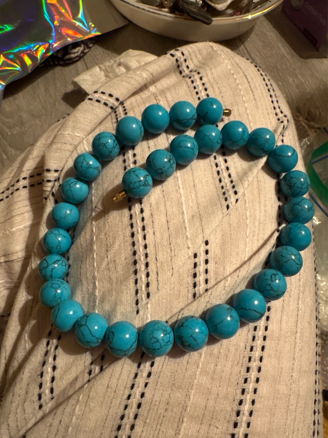 Turquoise Bead Necklace