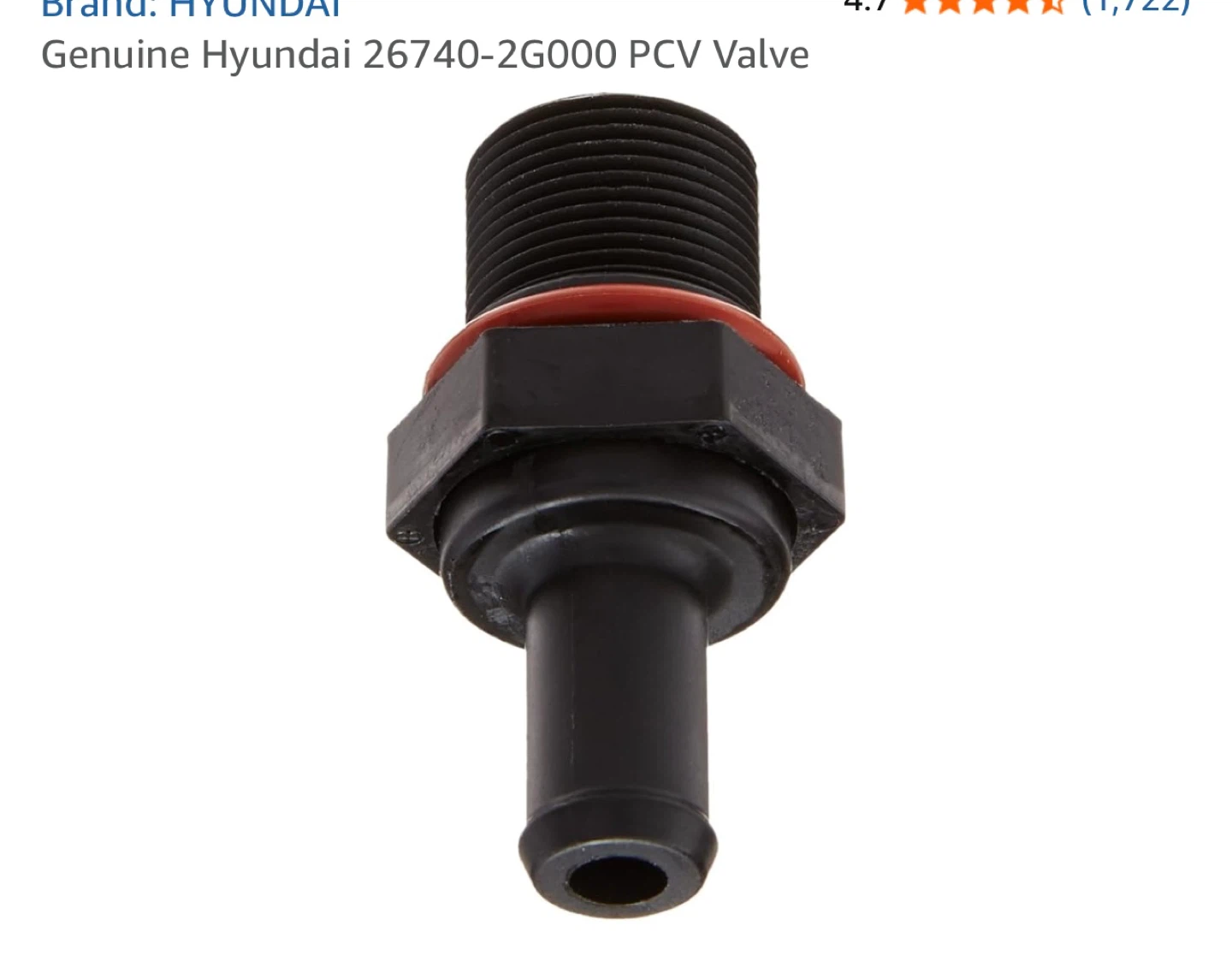 Genuine Hyundai 26740-2G000 PCV Valve - photo 2