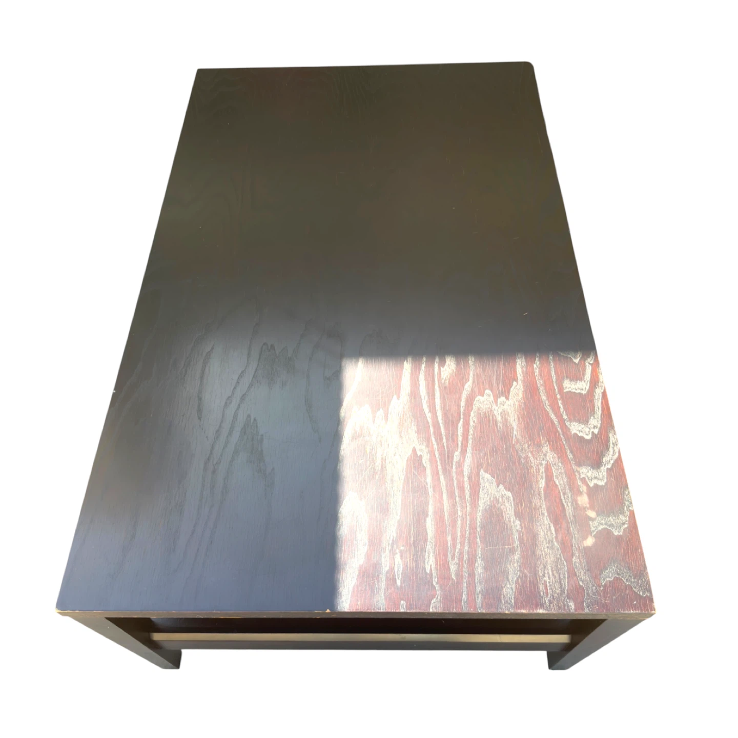 Crate & Barrel Baronet discontinued dark espresso wood table
