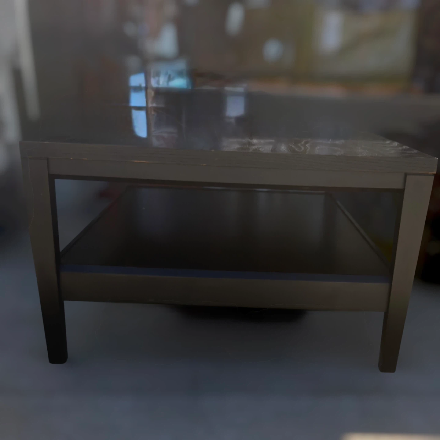 Crate & Barrel Baronet discontinued dark espresso wood table - photo 3