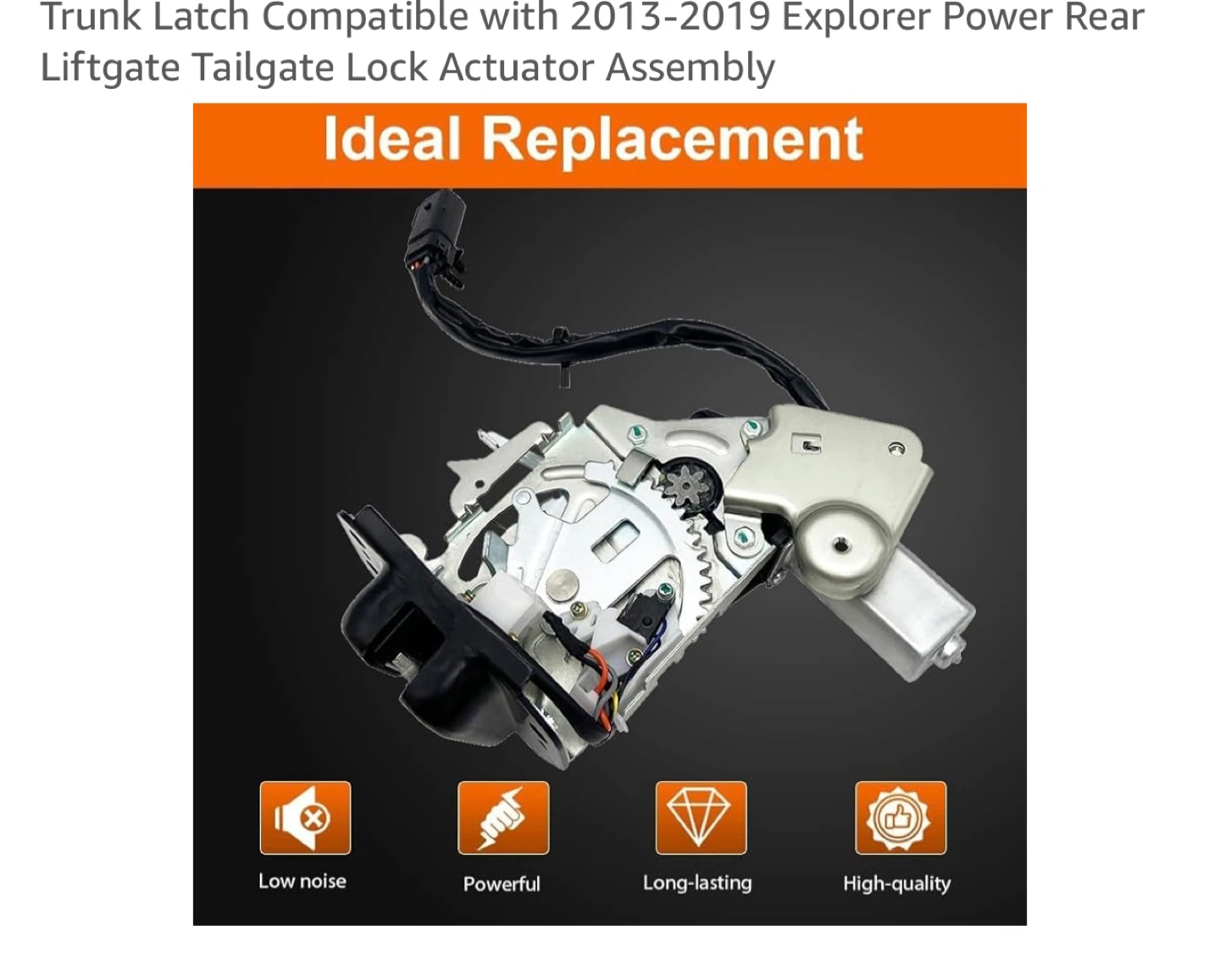 Trunk Latch Actuator for 2013-2019 Ford Explorer Power Liftgate - photo 2
