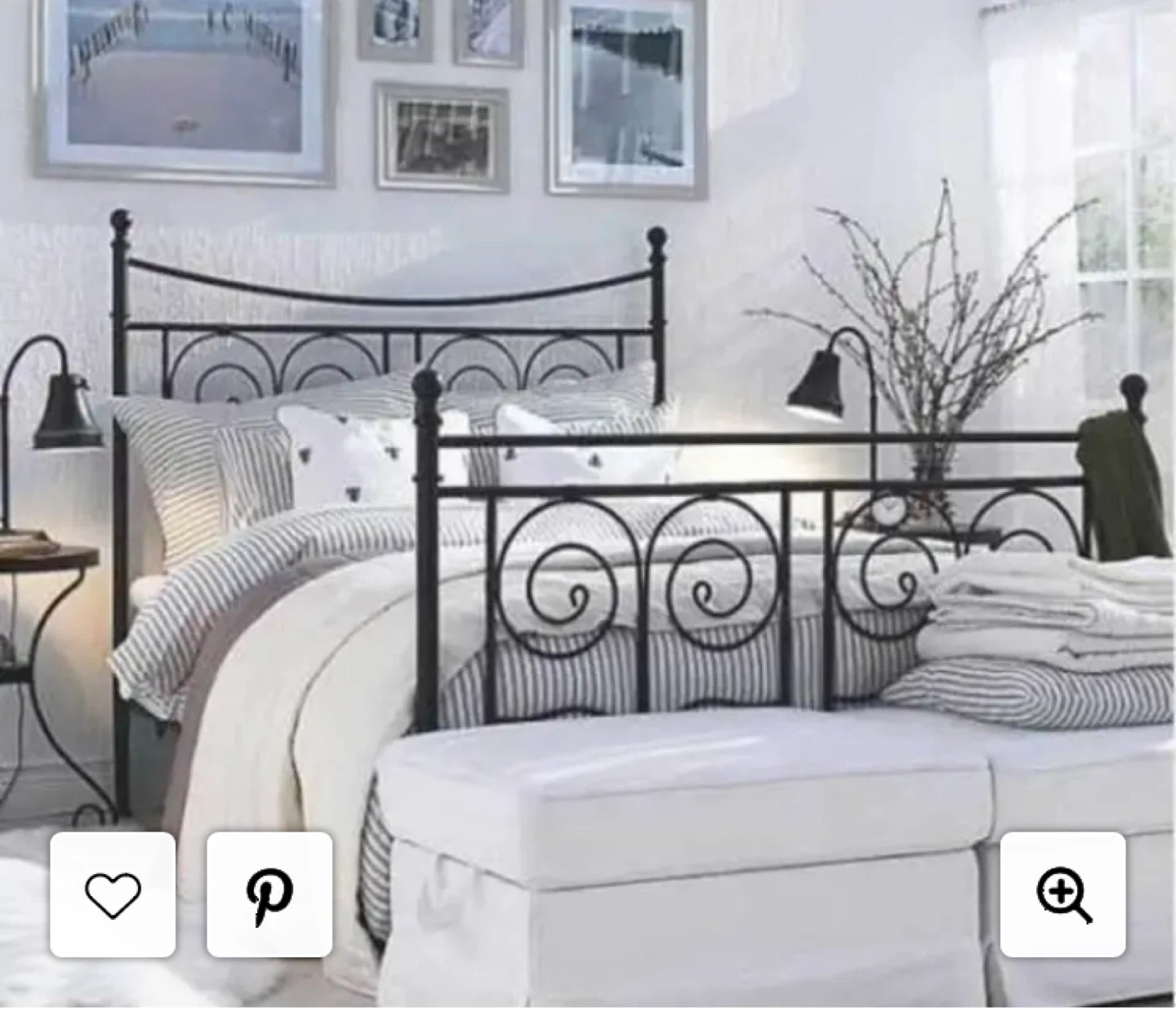 Ikea Noresund King Size Metal Bed Frame
