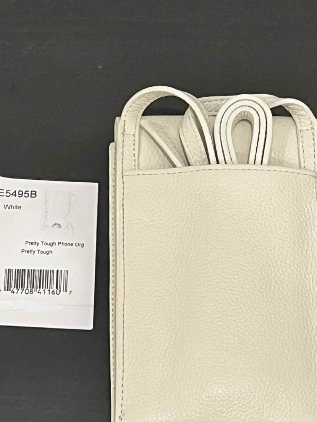New Brighton Pretty Tough Phone Organizer White Leather - photo 2