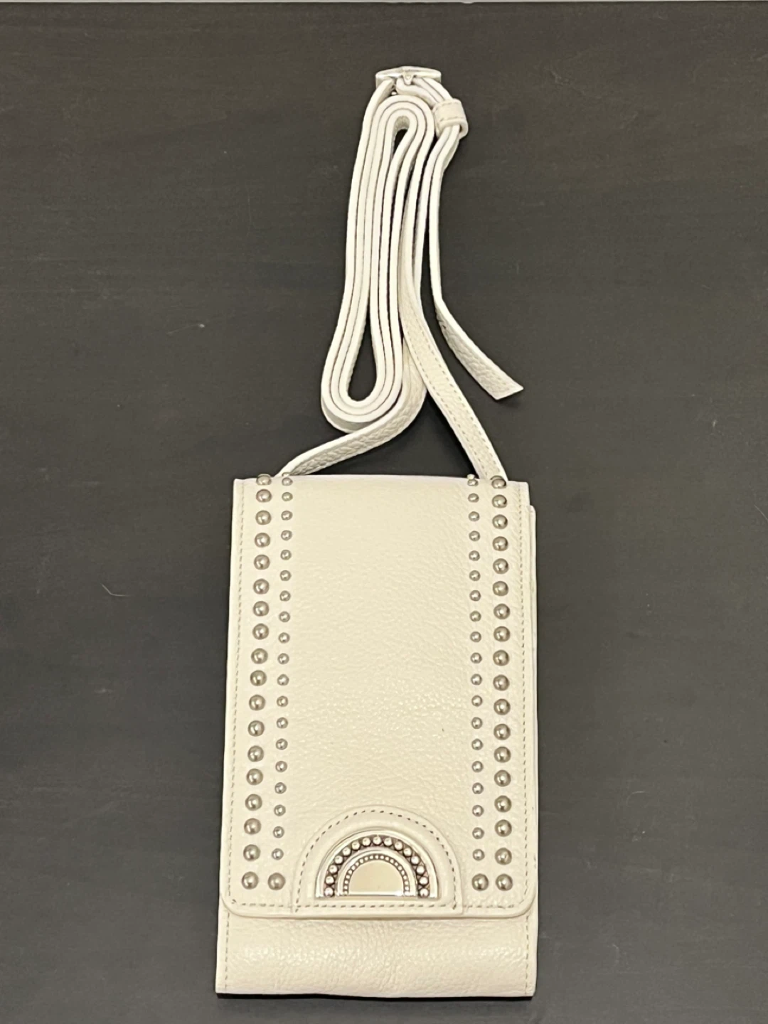 New Brighton Pretty Tough Phone Organizer White Leather - photo 5