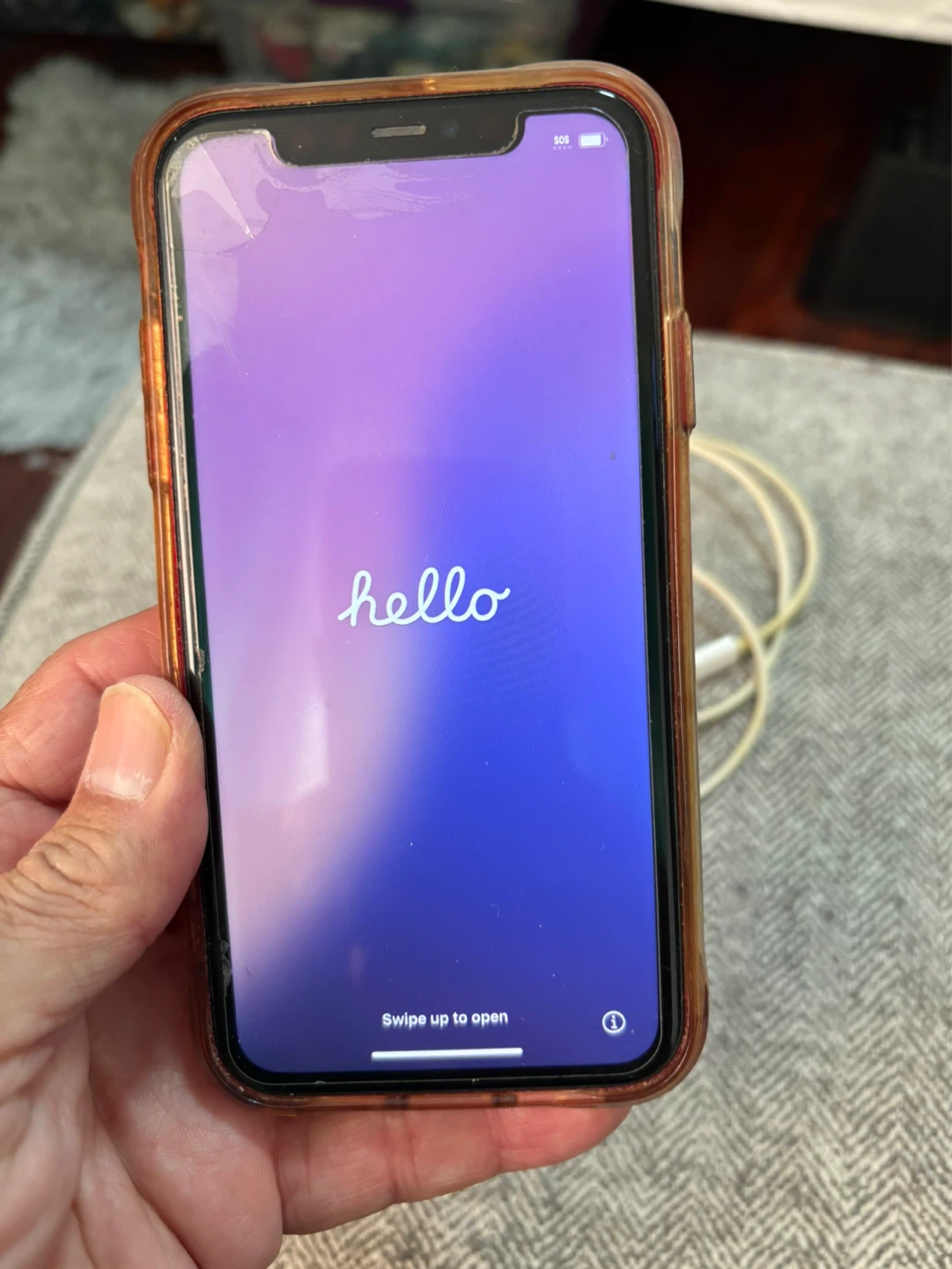 Apple iPhone 11with Charger and cover