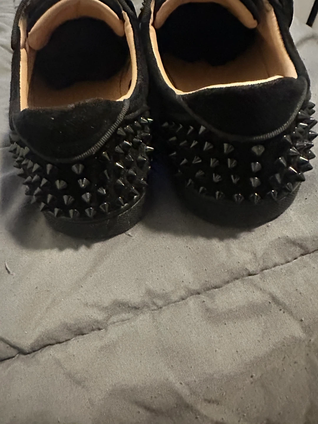 Christian Louboutin Spiked Black Suede - photo 3