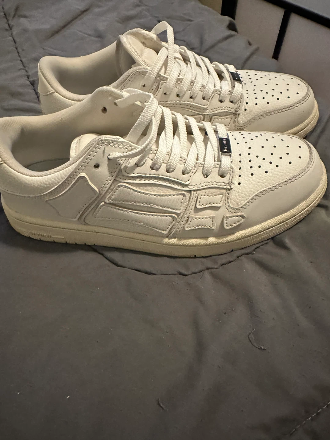 AMIRI White Leather Skeleton Low Top Sneaker