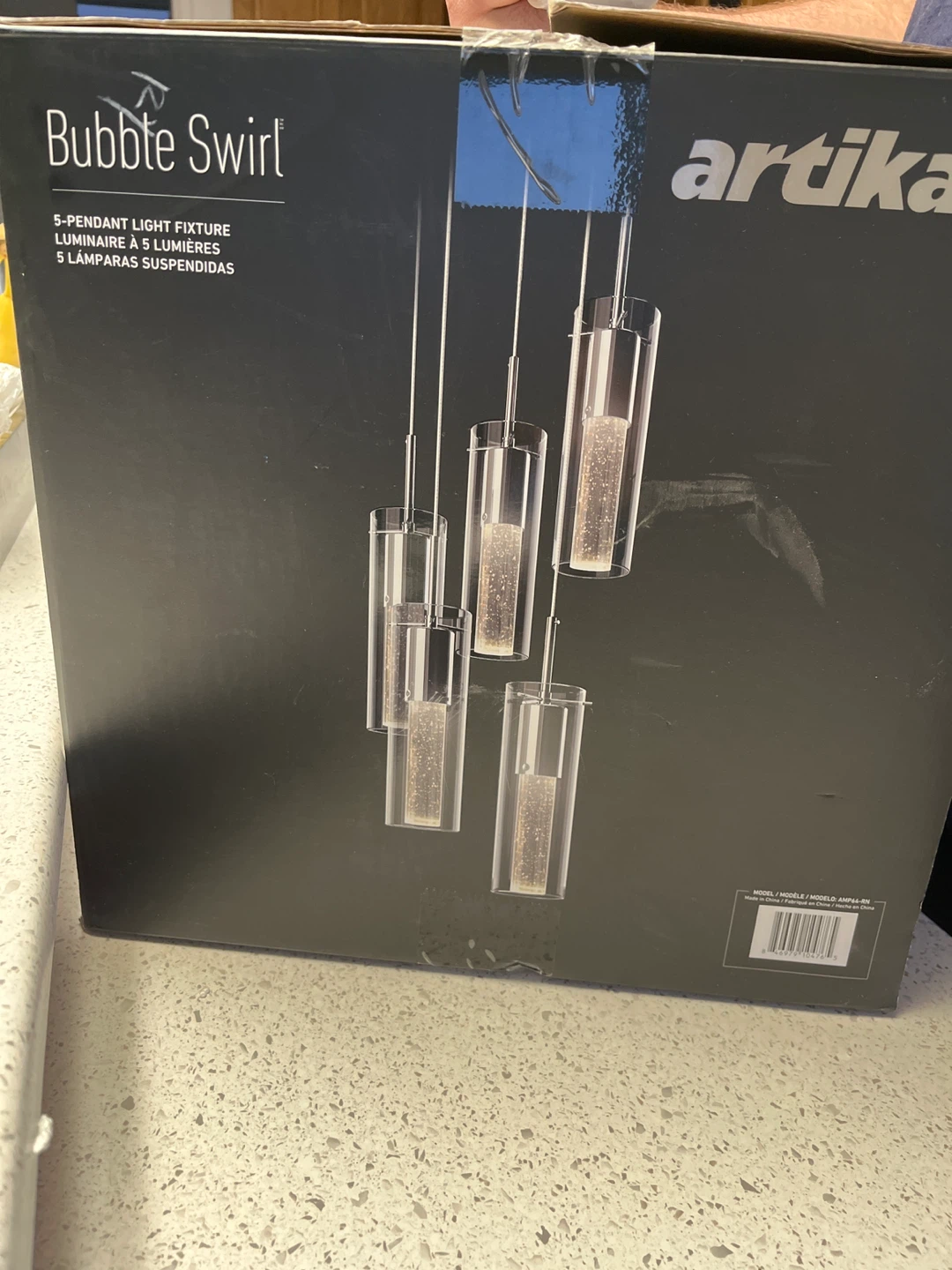 Artika Bubble Swirl 5-Pendant Light Fixture - photo 3