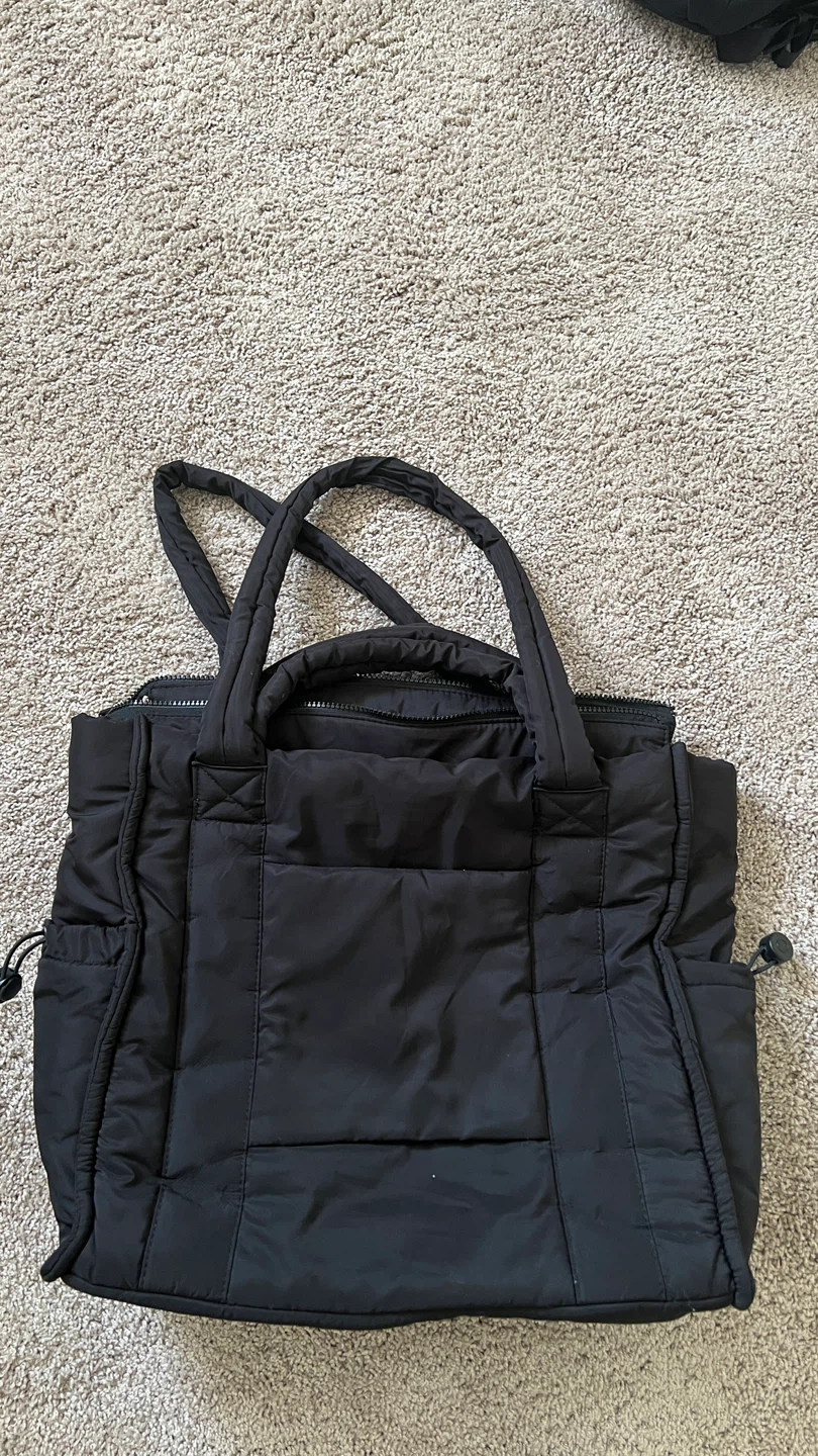 WILO Black Puffer Tote Bag with Pouch - photo 2