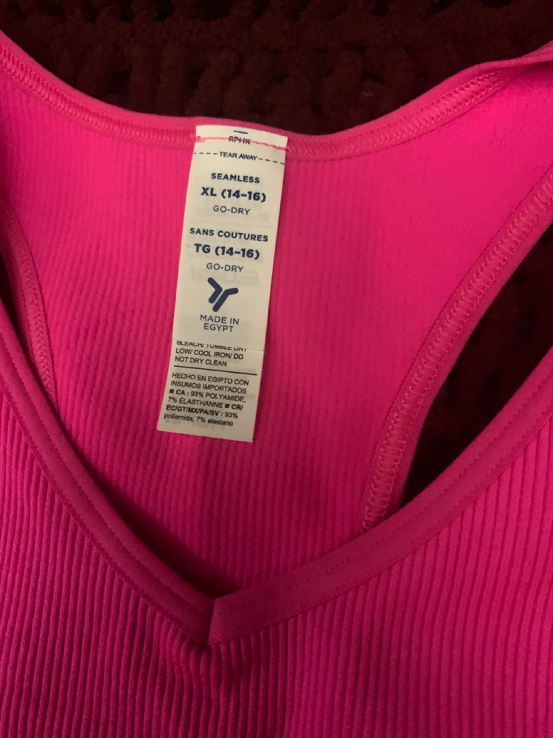 Old Navy Seamless Sports Bra XL Pink - photo 2
