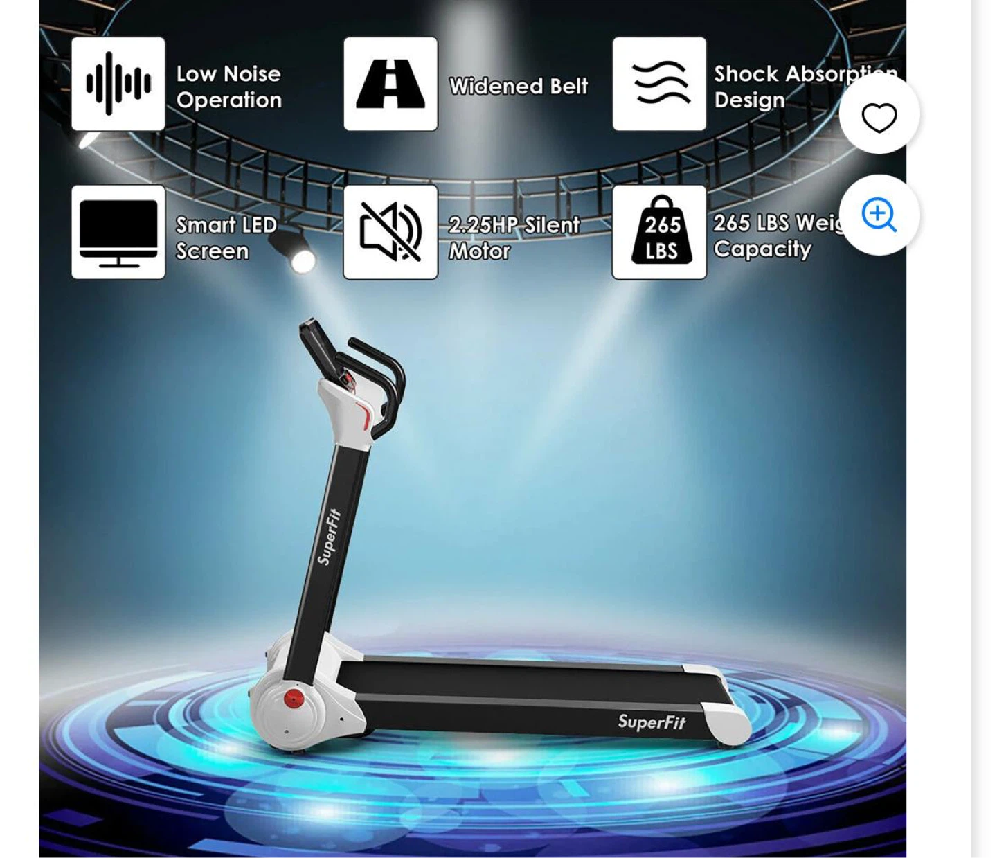 SuperFit Treadmill with Smart LED Screen - photo 5