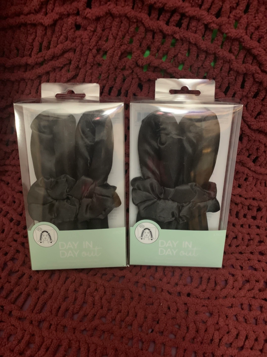 Day In Day Out Satin Scrunchies (Set of 2)