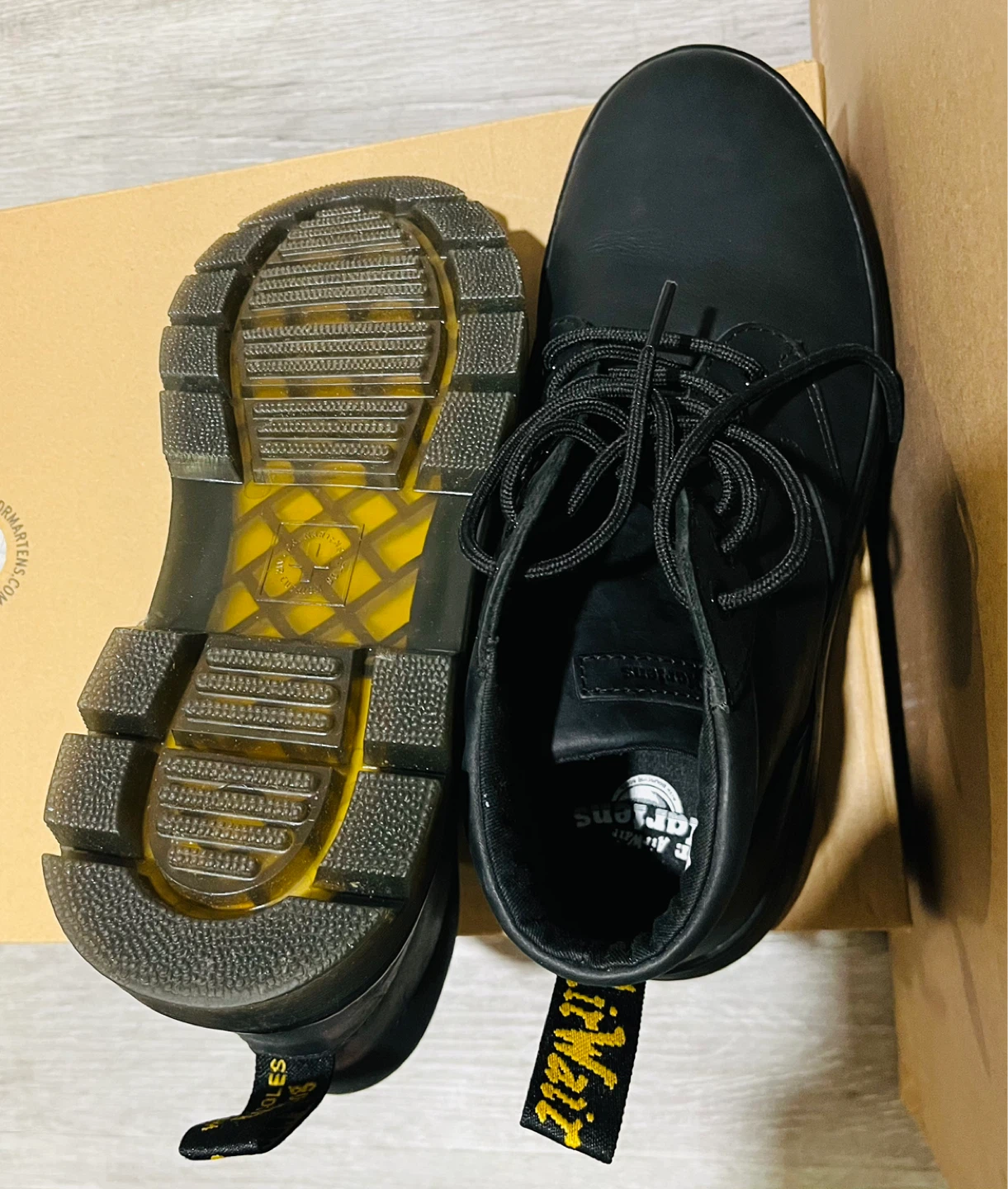 Used only Twice, Dr. Martens Black Bonny Leather Lace-Up Boots - photo 5