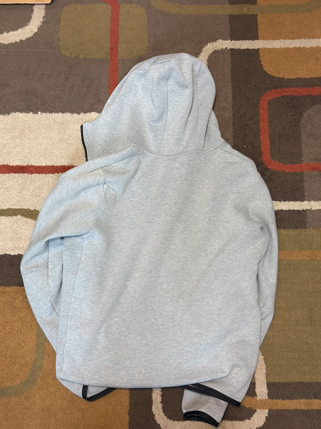 Grey Nike Tech Fleece Full-Zip Hoodie. Size L - photo 3