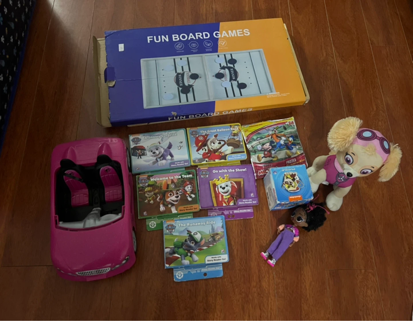 Toys, books, puzzles, and more