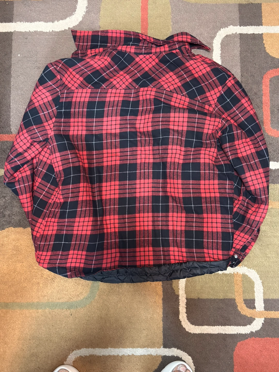 Dickies red & black plaid flannel shirt. Size XL - photo 3