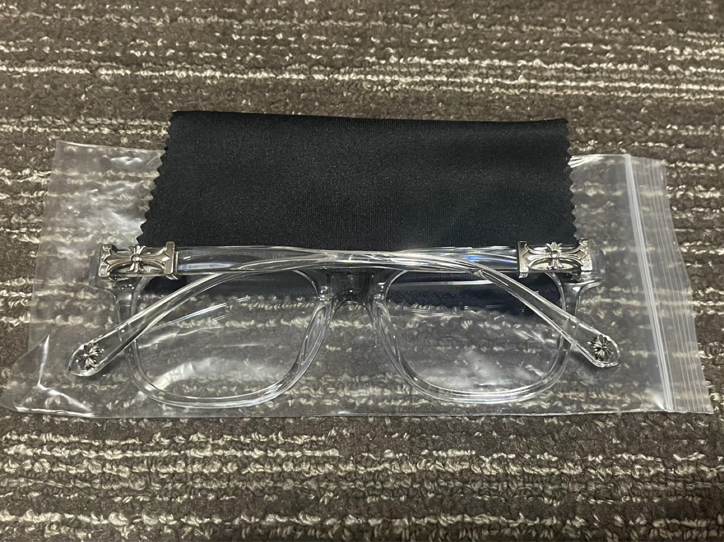Chrome Hearts Clear Frame Glasses