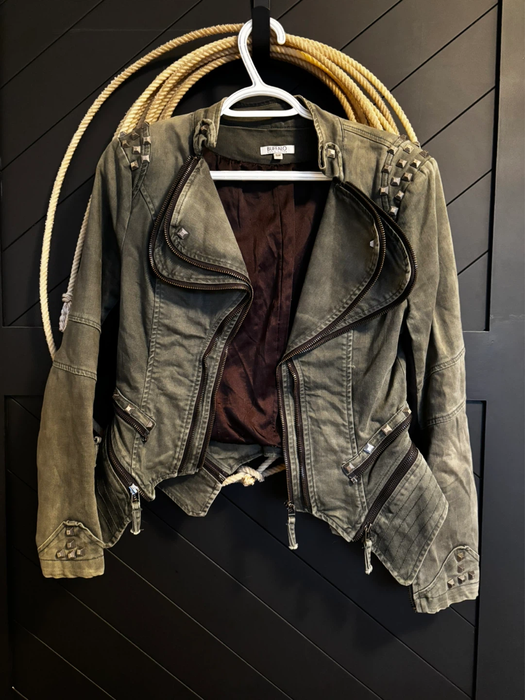 Buffalo David Bitton Studded Moto Jacket
