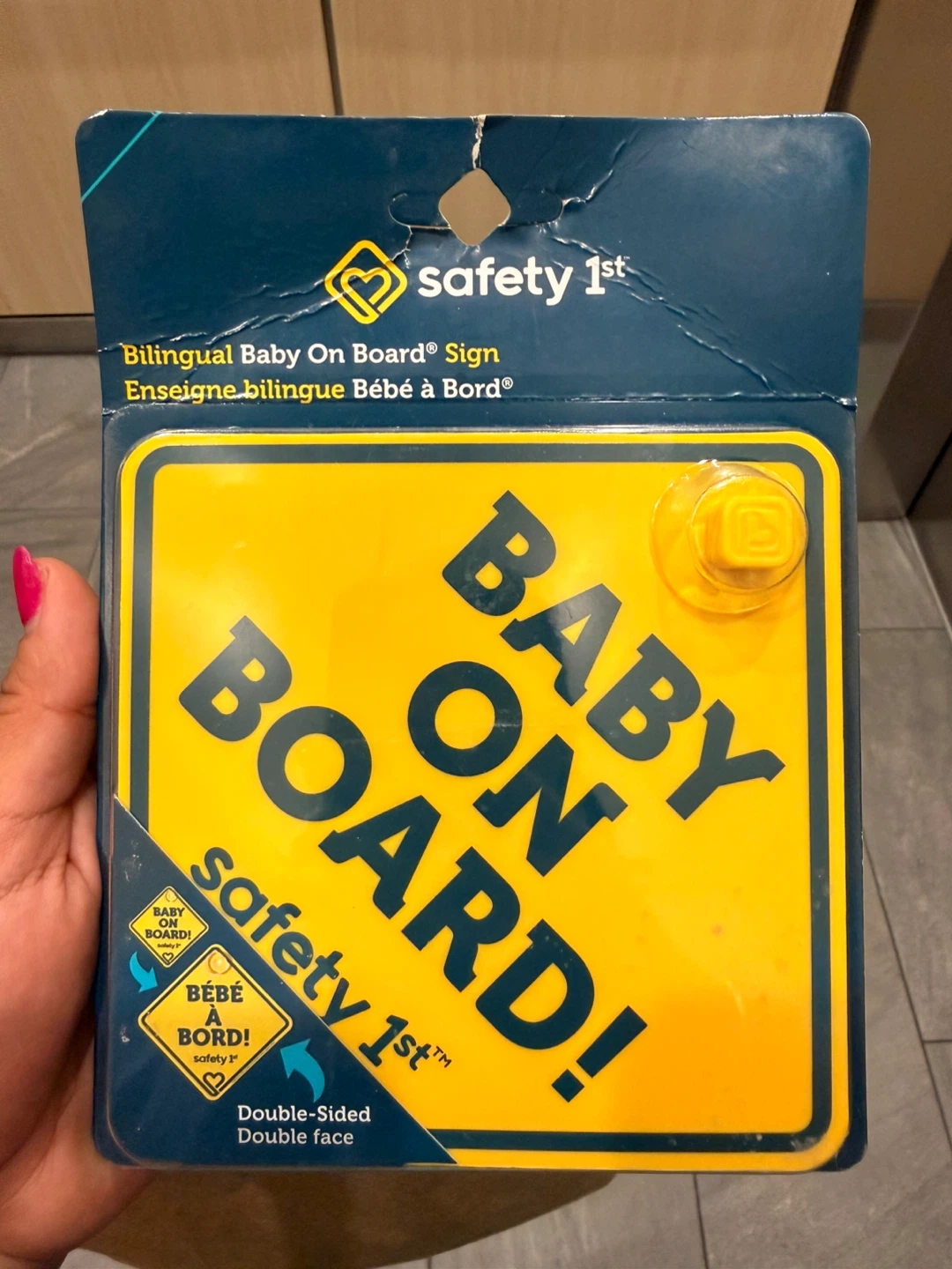 Safety 1st Bilingual Baby On Board Sign