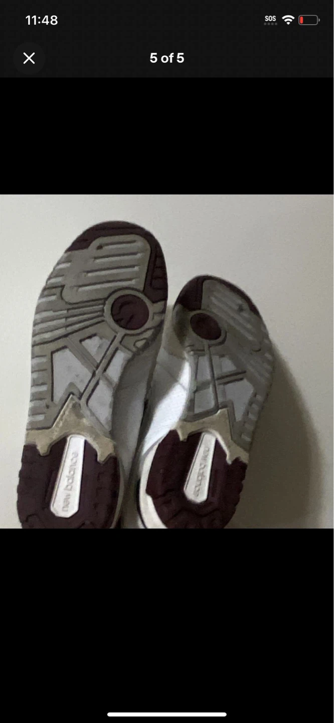 New Balance 650 "Maroon and White" Sneakers - photo 3