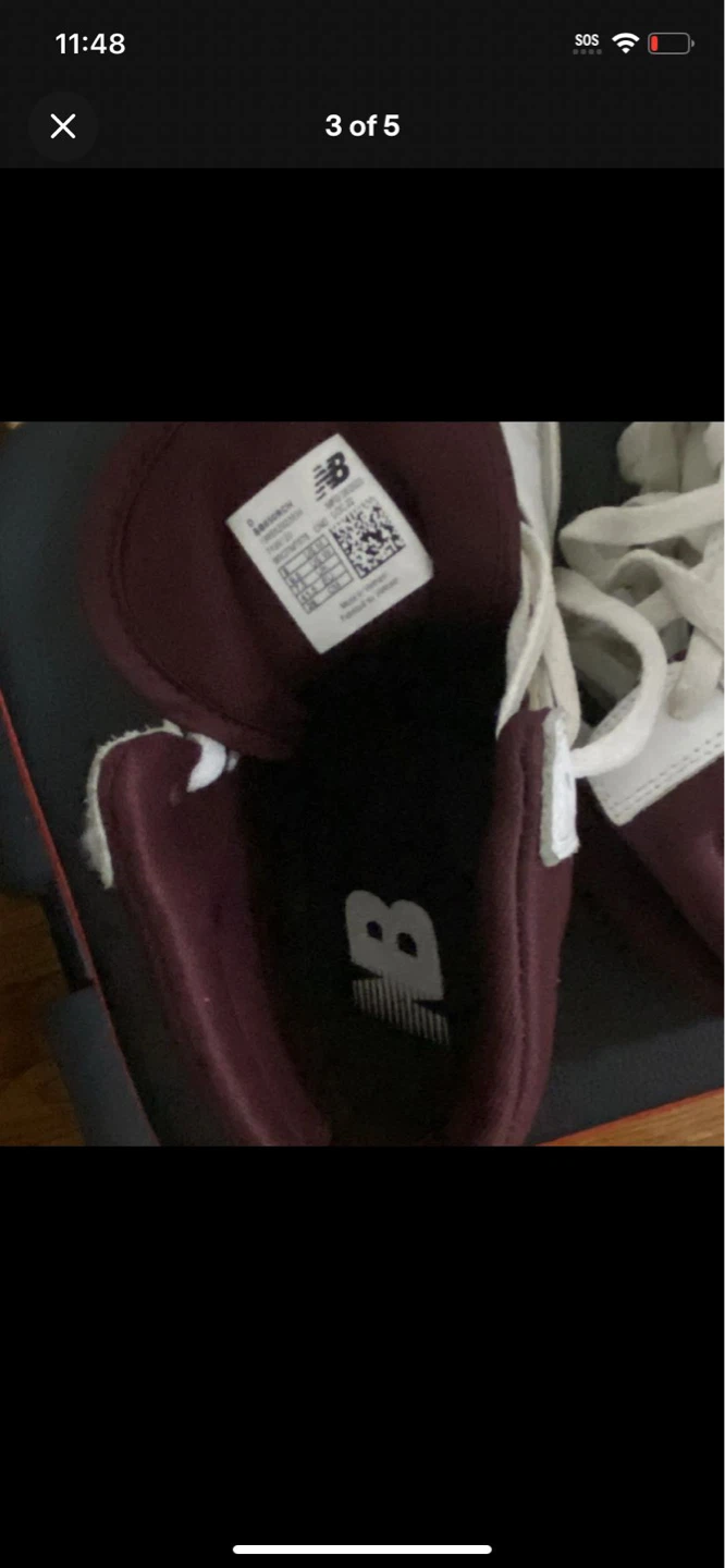New Balance 650 "Maroon and White" Sneakers - photo 2