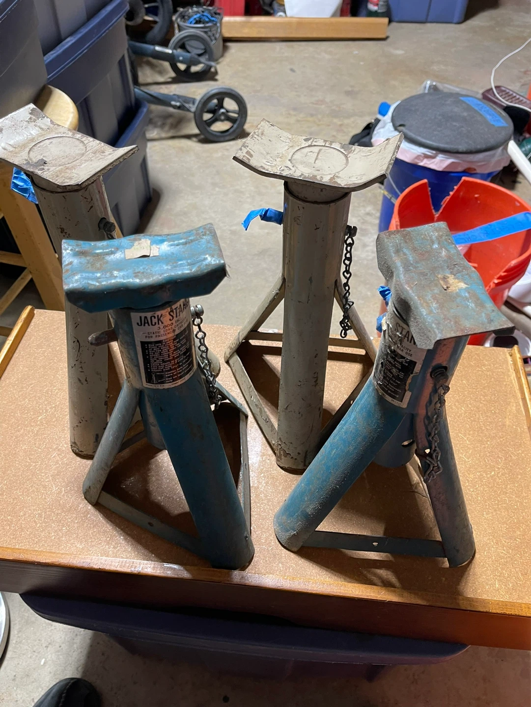 Jack Stands (4) - 3 Ton Capacity