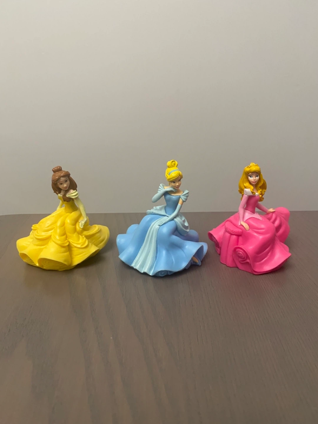 Disney Princess Figurines (Belle, Cinderella, Aurora)