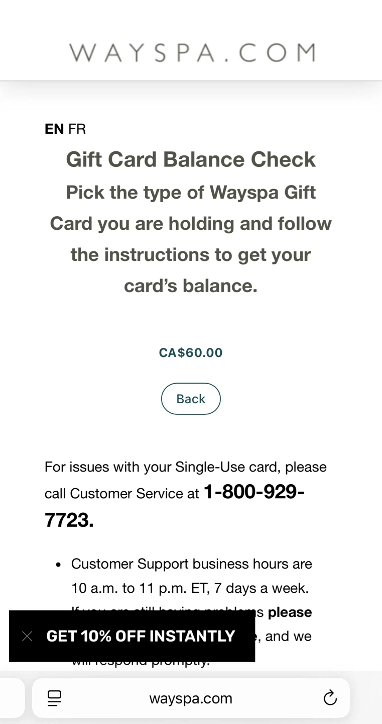 $60 WaySpa eGift Card - photo 2