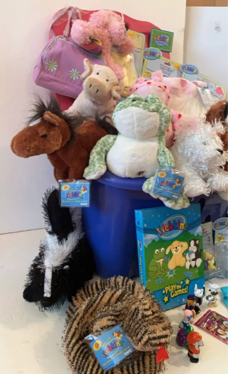 Webkinz Plush Toys, Accessories, and Play the Games Box