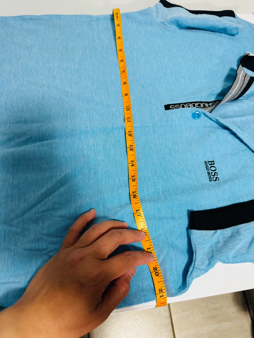 BOSS Hugo Boss Men's Blue Polo Shirt XL - photo 5