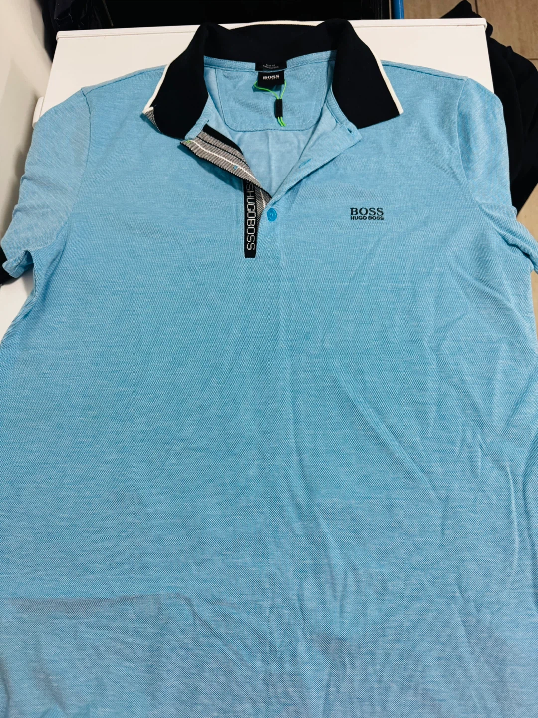 BOSS Hugo Boss Men's Blue Polo Shirt XL