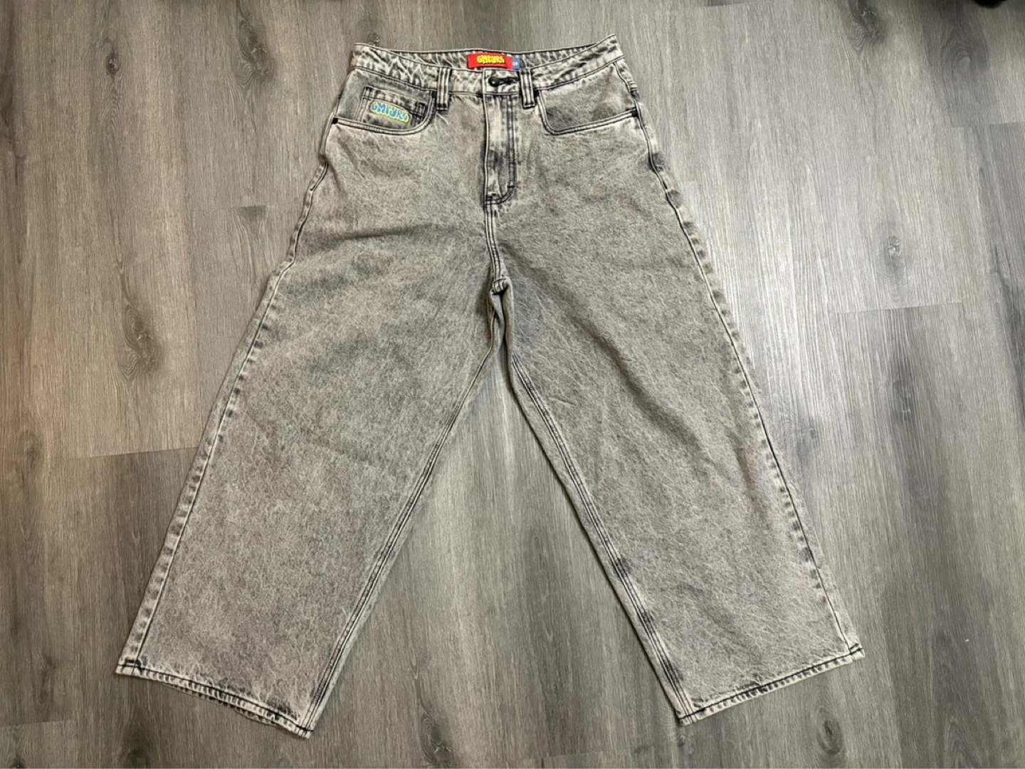 Grey Wash Baggy Jeans - Empyre
