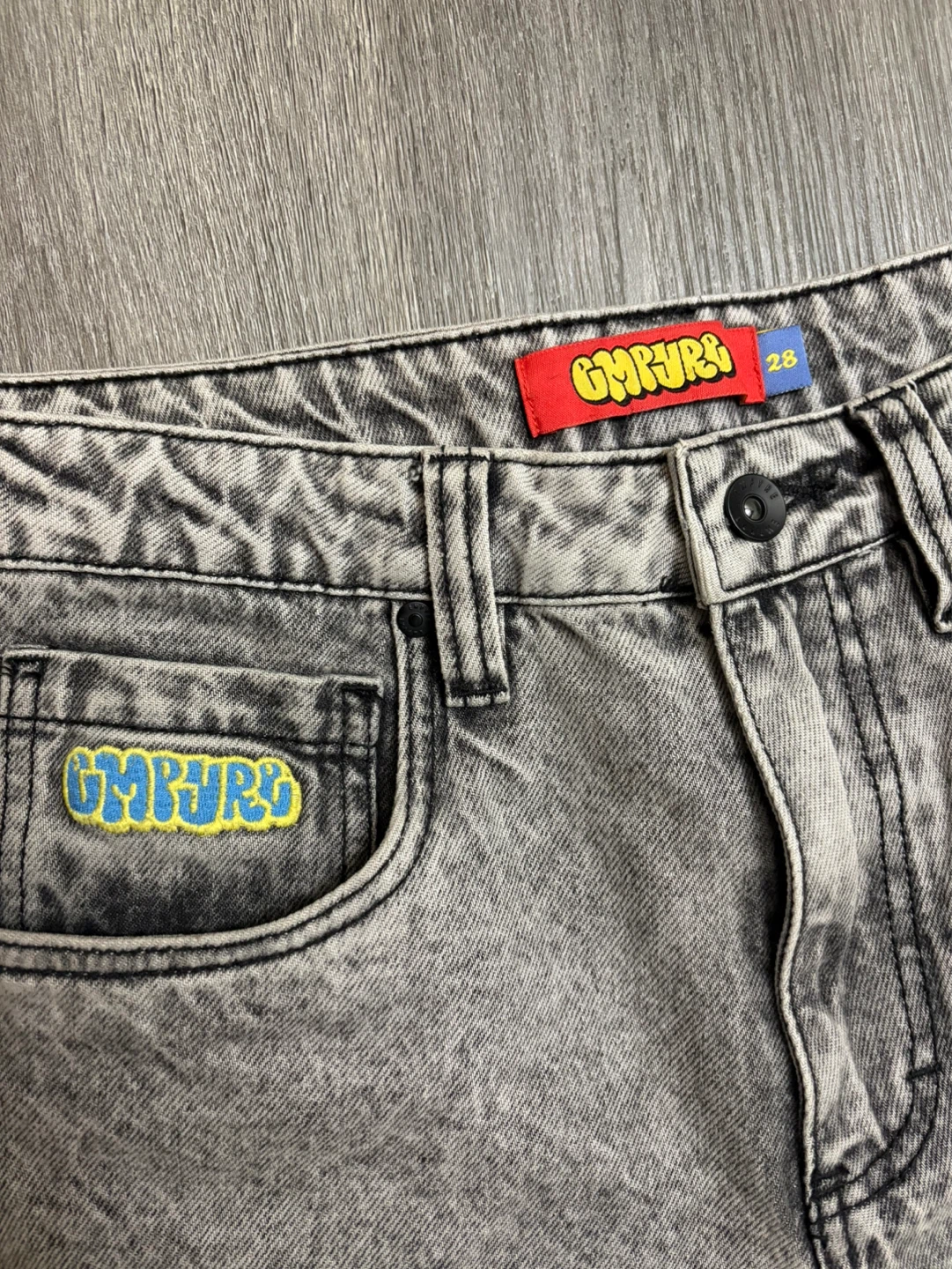 Grey Wash Baggy Jeans - Empyre - photo 2