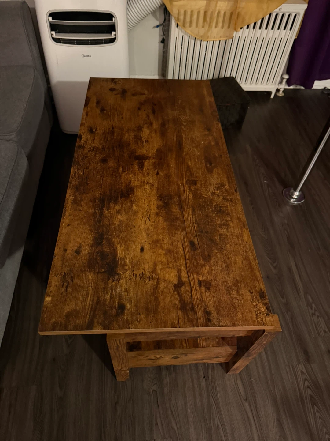 Rustic Wood Coffee Table with Drawers - photo 4