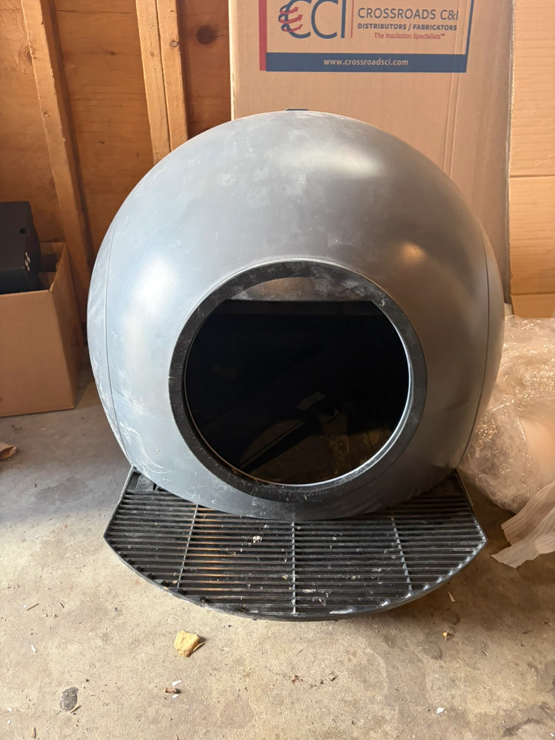 Dome Cat Litter Box with Grate