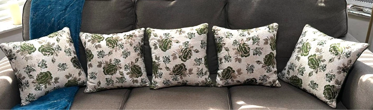 Set of 5 Decorative Throw Pillows
