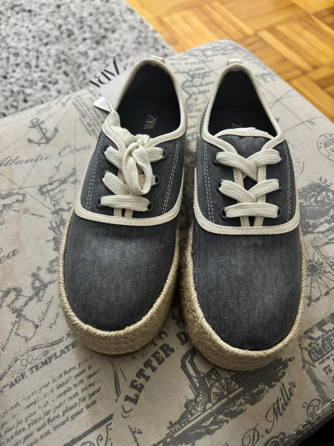 ZARA Canvas Espadrille Sneakers - Size 33 - photo 3