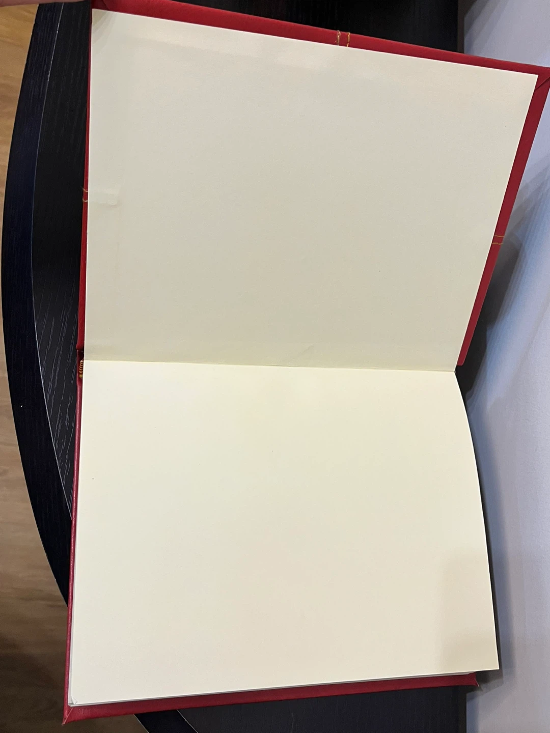 🌱 Red Leather Hardcover Lined Journal - photo 3