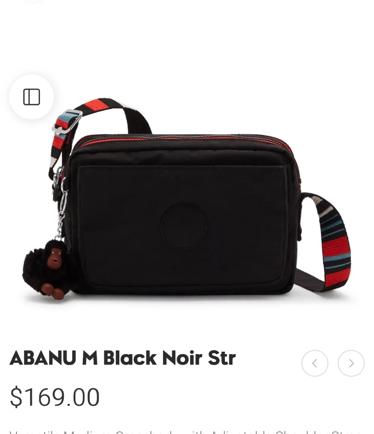 Kipling Abanu M Crossbody Bag - Black Noir - photo 3