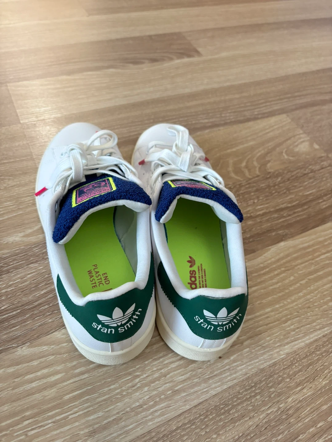 Adidas Stan Smith White/Green Leather Sneakers - photo 3