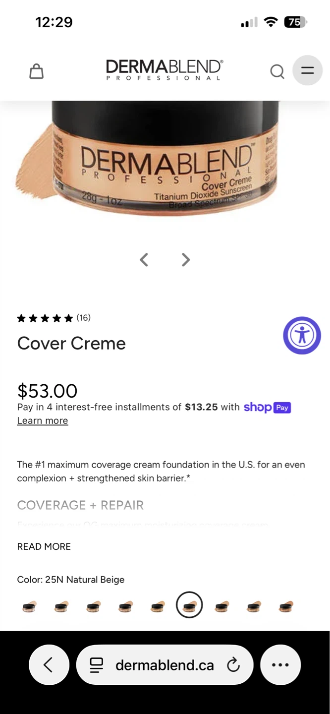 Dermablend Powder & Cover Creme Foundation - photo 2