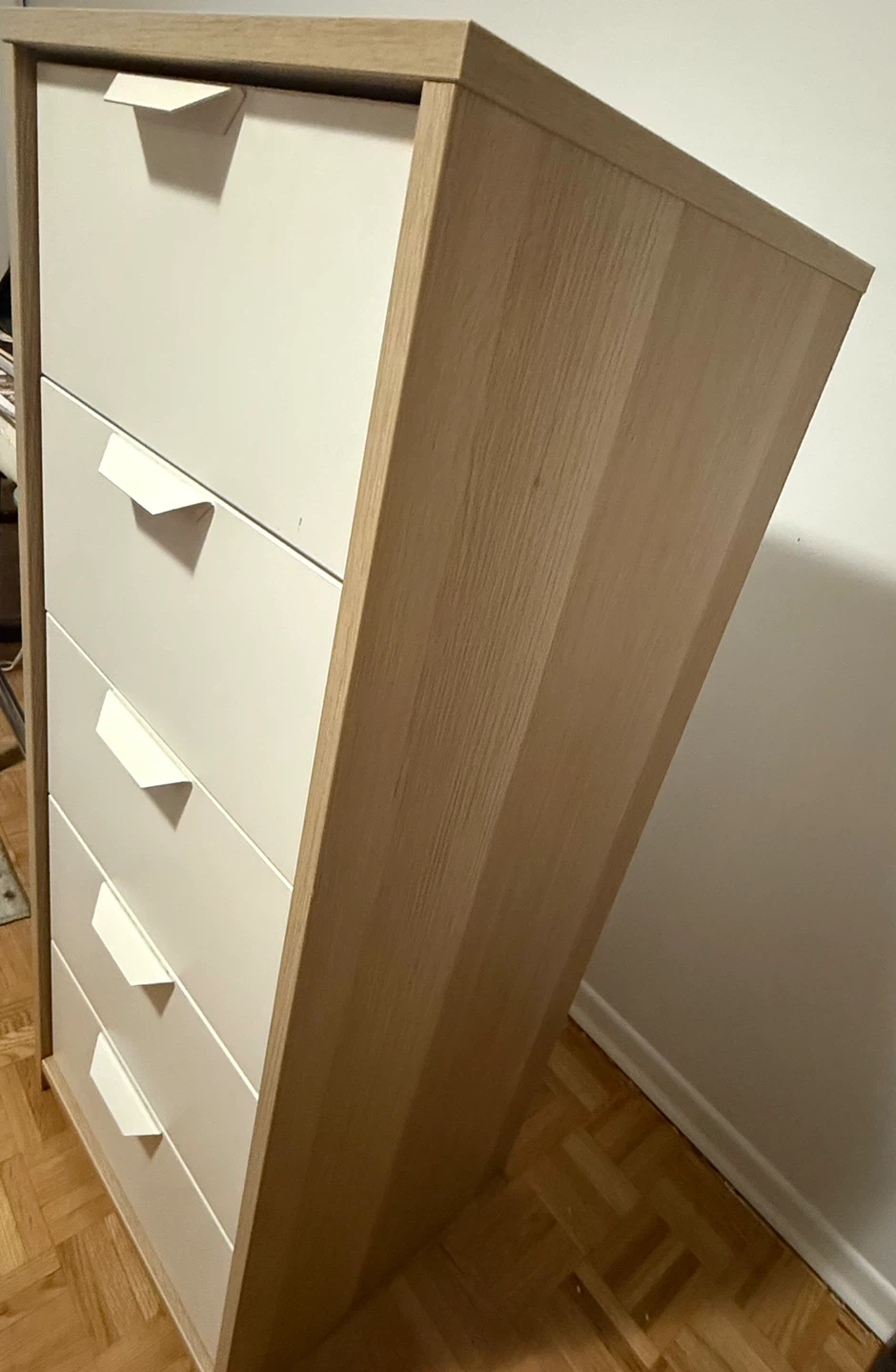 White 5-Drawer Tall Dresser - photo 5